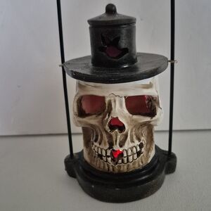 Spooky Skull Lantern with Red And Green Light